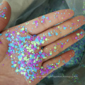 pó de glitter de tamanho misto para cosméticos